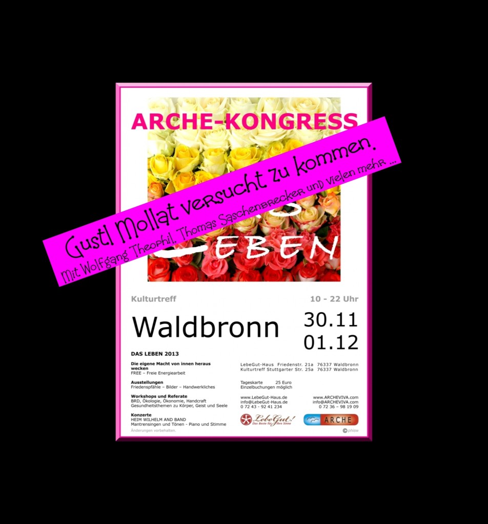 ARCHE-Plakat Keltern-WeilerARCHE-KONGRESS Waldbronn-Reichenbach