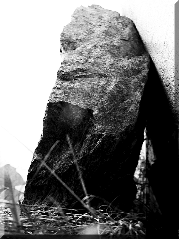 ARCHE-Foto Keltern-Weiler Pendant Grabstein mit bloßen Händen heraushieven