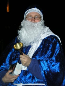 Blauer Weihnachtsmann. Detlef Naumann. 