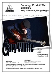 Soon. Mr Gary White In Concert.