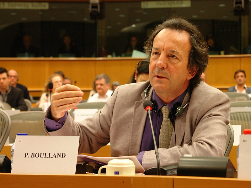 Philippe Boulland, eurodéputé PPE, membre de la commission des Pétitions. Philippe Boulland, Abgeordneter des Europäischen Parlaments, Mitglied des Petitionsausschusses.