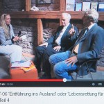 Im ARCHE-TV Studio im LebeGut-Haus. Heiderose Manthey im Gespräch mit Jurist Claus Plantiko. Vater Matthias Engl. "Gestellt" von der Polizei auf der Domenikanischen Republik. Kindesentziehung ?