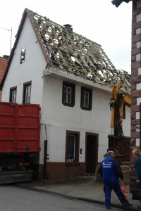 ARCHE-Foto Keltern-Weiler Söllingen Abbruch eines historischen Gebäudes Schmiede_01