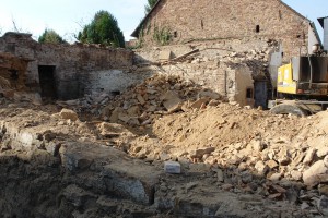 ARCHE-Foto Keltern-Weiler Söllingen Abbruch eines historischen Gebäudes Schmiede_06