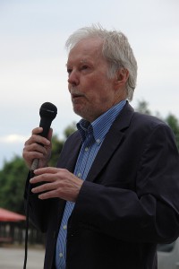 Prof. Dr. Dr. Wolfgang Berger auf der KARLSRUHER FRIEDENS-PROKLAMATION am 23. Juni 2014. 