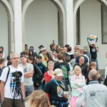 Erhöhter Polizeieinsatz wegen Gegendemonstration.  