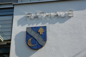 Rathaus Waldbronn. Ort des Rausschmisses der 1. Vorsitzenden des ARCHE e.V. durch Bürgermeister Masino.