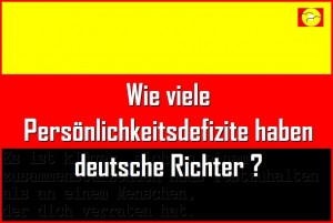 Sollen Richter "andere" Menschen sein ? Nein ! Jeder trägt seine eigenen Verletzungen und unbewältigten Familienthemen jeden Tag in den Gerichtssaal hinein ! Fehlurteile sind vorprogrammiert !