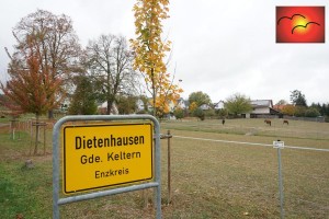 Zählt gerade mal Einwohner. Kelterns kleinster Teilort Dietenhausen. Hatte prozentual gesehen die größte Teilnehmeranzahl.