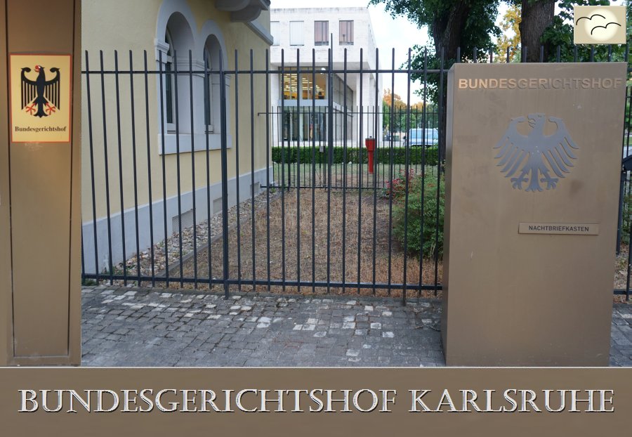 Bundesgerichtshof Karlsruhe. Die maßgebliche Vorschrift, die der Verurteilung zugrund liegt, ist in diesem Urteil nicht aufgeführt. Fotos: Heiderose Manthey.